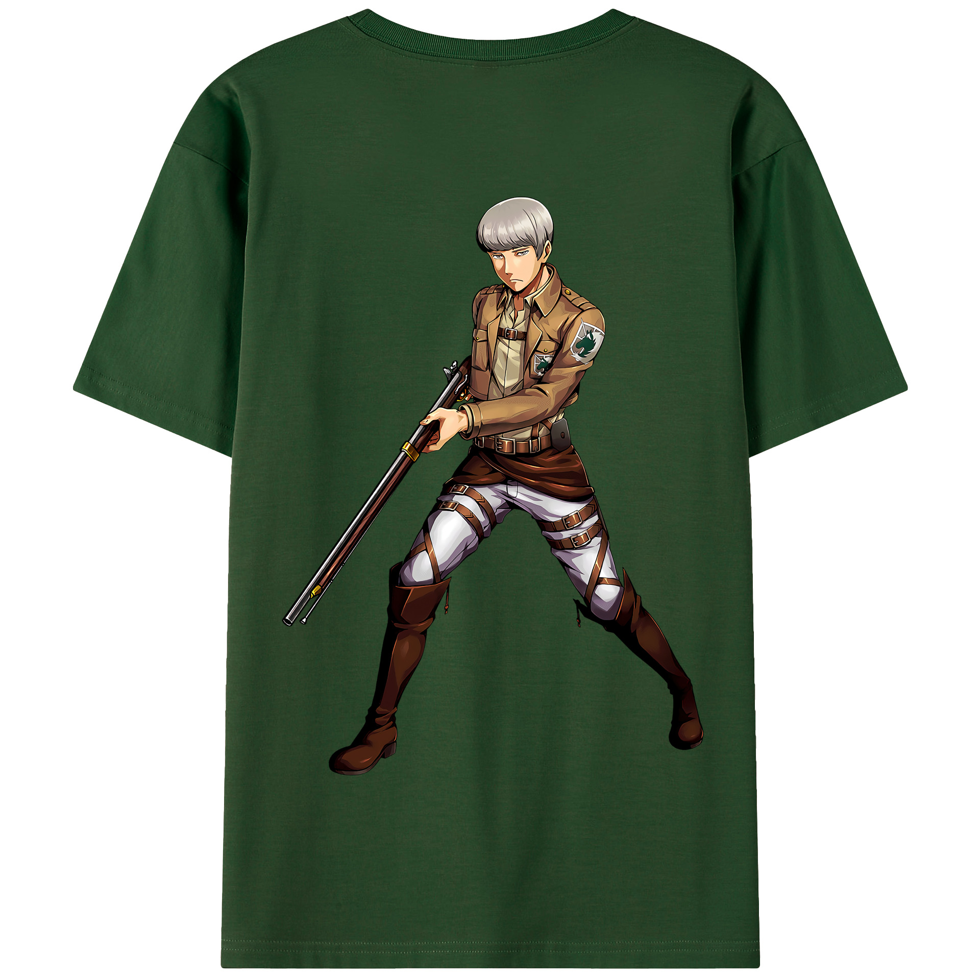 （画像用） 進撃の巨人 Attack on Titan 綿100％半袖Tシャツ（背面プリント）